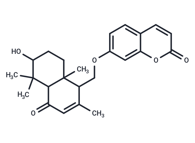 7-[(6-hydroxy-tetramethyl-4-oxo-1,4,4a,5,6,7,8,8a-octahydronaphthalen-yl)methoxy]-2H-chromen-2-one