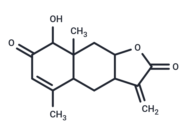 8-hydroxy-5,8a-dimethyl-methylidene-2H,3H,3aH,4H,4aH,7H,8H,8aH,9H,9aH-naphtho[2,3-b]furan-2,7-dione