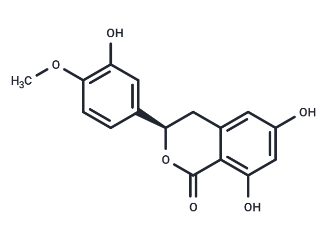 (3R)-6,8-dihydroxy-3-(3-hydroxy-4-methoxyphenyl)-3,4-dihydro-1H-2-benzopyran-1-one