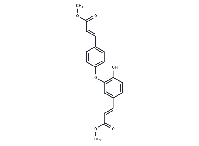 methyl (2E)-3-(4-{2-hydroxy-5-[(1E)-3-methoxy-3-oxoprop-1-en-1-yl]phenoxy}phenyl)prop-2-enoate