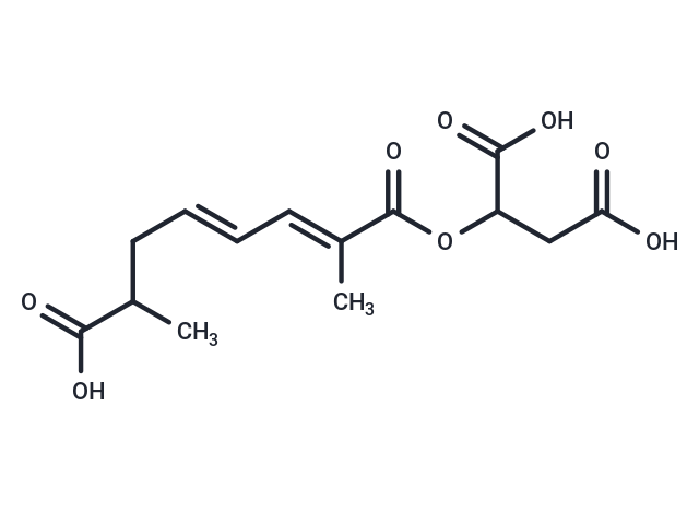 2-{[(2E,4E)-7-carboxy-2,7-dimethylhepta-2,4-dienoyl]oxy}butanedioic acid