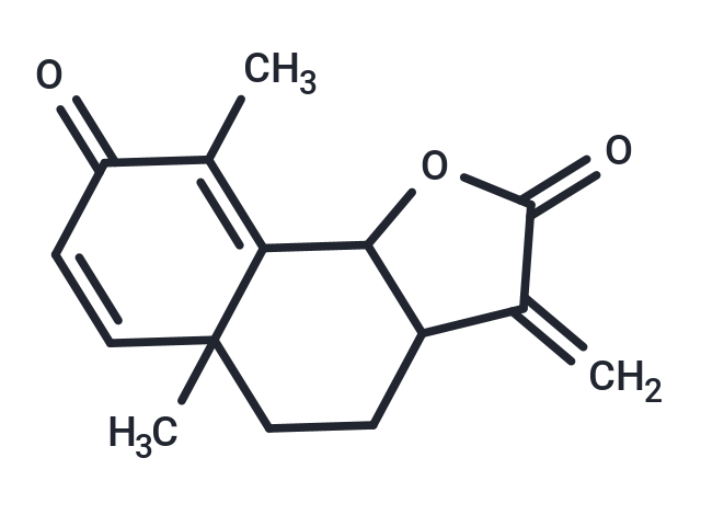 5a,9-dimethyl-3-methylidene-2H,3H,3aH,4H,5H,5aH,8H,9bH-naphtho[1,2-b]furan-2,8-dione