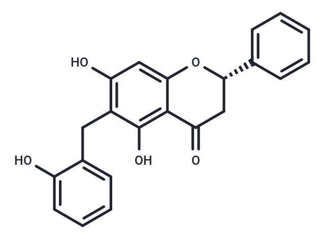 (2S)-5,7-dihydroxy-6-[(2-hydroxyphenyl)methyl]-2-phenyl-3,4-dihydro-2H-1-benzopyran-4-one