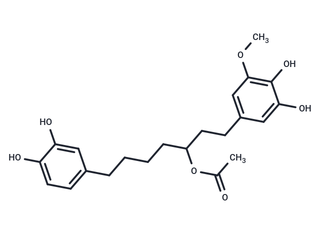 1-(3,4-dihydroxy-5-methoxyphenyl)-7-(3,4-dihydroxyphenyl)heptan-3-yl acetate