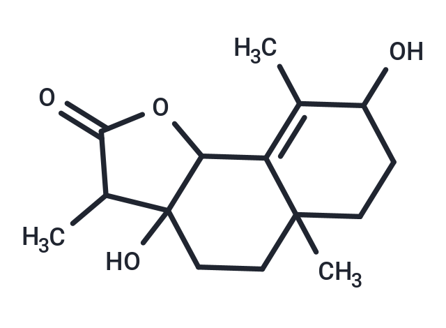 3a,8-dihydroxy-3,5a,9-trimethyl-2H,3H,3aH,4H,5H,5aH,6H,7H,8H,9bH-naphtho[1,2-b]furan-2-one