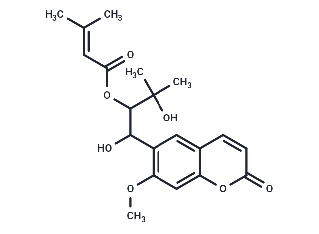 1,3-dihydroxy-1-(7-methoxy-2-oxo-2H-chromen-6-yl)-3-methylbutan-2-yl 3-methylbut-2-enoate