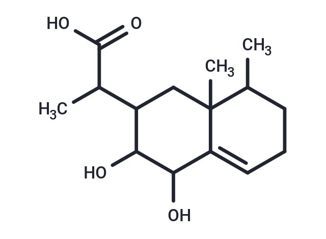 2-(3,4-dihydroxy-8,8a-dimethyl-1,2,3,4,6,7,8,8a-octahydronaphthalen-2-yl)propanoic acid