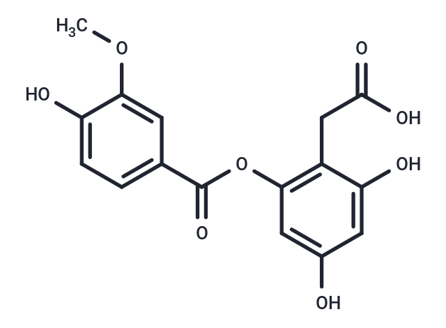 2-[2,4-dihydroxy-6-(4-hydroxy-3-methoxybenzoyloxy)phenyl]acetic acid
