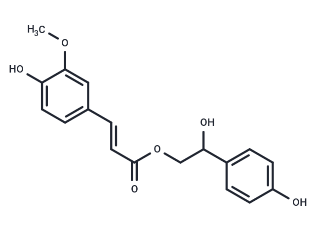 2-hydroxy-2-(4-hydroxyphenyl)ethyl (2E)-3-(4-hydroxy-3-methoxyphenyl)prop-2-enoate