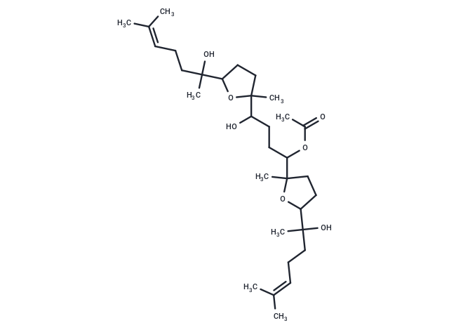 4-hydroxy-1,4-bis[5-(2-hydroxy-6-methylhept-5-en-2-yl)-2-methyloxolan-2-yl]butyl acetate