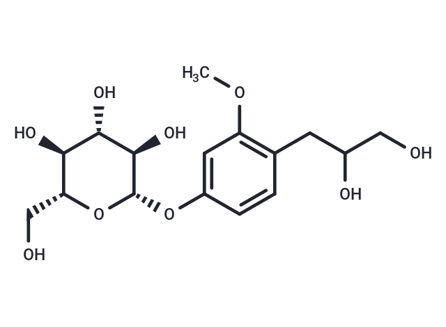 (2S,3R,4S,5S,6R)-2-[4-(2,3-dihydroxypropyl)-3-methoxyphenoxy]-6-(hydroxymethyl)oxane-3,4,5-triol