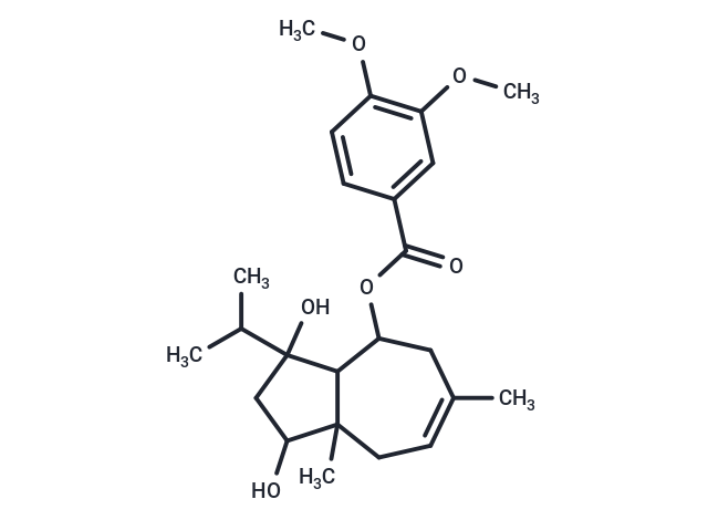 1,3-dihydroxy-6,8a-dimethyl-3-(propan-2-yl)-octahydroazulen-4-yl 3,4-dimethoxybenzoate