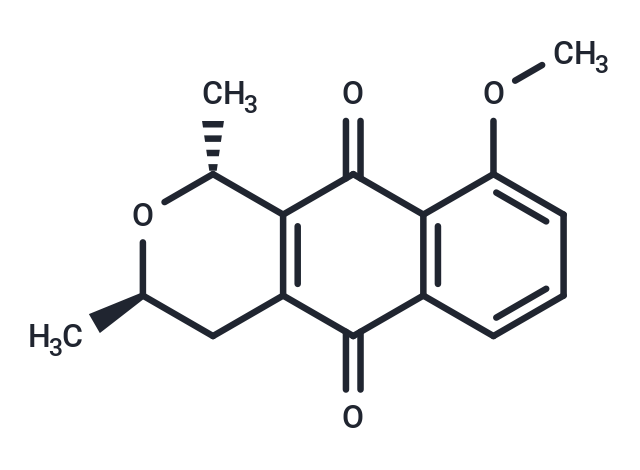 (1R,3R)-9-methoxy-1,3-dimethyl-1H,3H,4H,5H,10H-naphtho[2,3-c]pyran-5,10-dione
