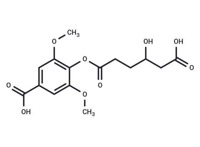 4-[(5-carboxy-4-hydroxypentanoyl)oxy]-3,5-dimethoxybenzoic acid