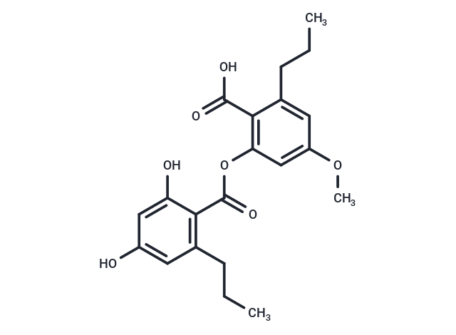 2-(2,4-dihydroxy-6-propylbenzoyloxy)-4-methoxy-6-propylbenzoic acid