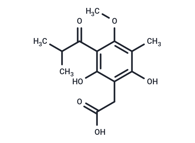 2-[2,6-dihydroxy-4-methoxy-3-methyl-5-(2-methylpropanoyl)phenyl]acetic acid