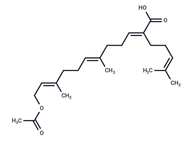 (2E,6E,10E)-12-(acetyloxy)-6,10-dimethyl-2-(4-methylpent-3-en-1-yl)dodeca-2,6,10-trienoic acid