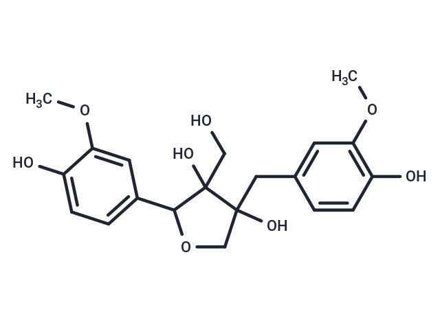 2-(4-hydroxy-3-methoxyphenyl)-4-[(hydroxy-3-methoxyphenyl)methyl]-3-(hydroxymethyl)oxolane-3,4-diol