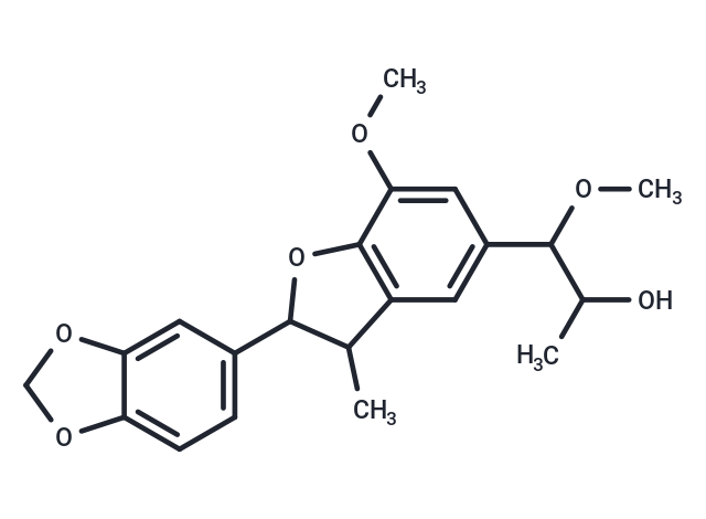 1-[2-(2H-1,3-benzodioxol-5-yl)-7-methoxy-3-methyl-dihydro-1-benzofuran-5-yl]-1-methoxypropan-2-ol