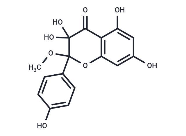 3,3,5,7-tetrahydroxy-2-(4-hydroxyphenyl)-2-methoxy-3,4-dihydro-2H-1-benzopyran-4-one