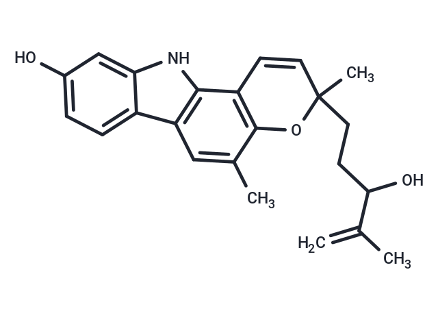 3-(3-hydroxy-4-methylpent-4-en-1-yl)-3,5-dimethyl-3H,11H-pyrano[3,2-a]carbazol-9-ol