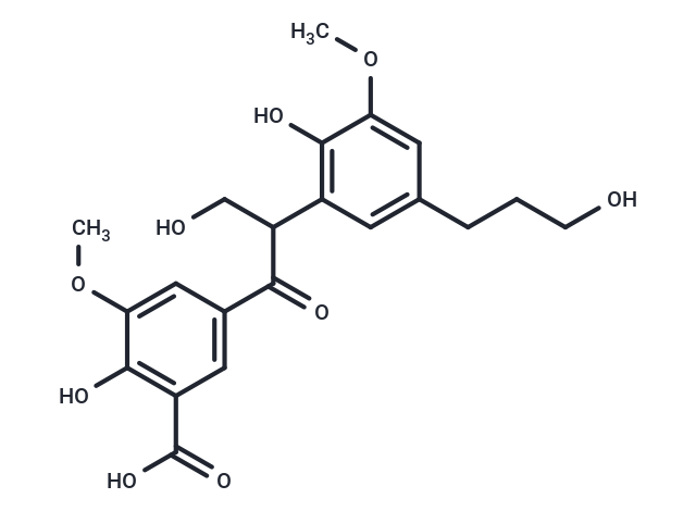 2-hydroxy-5-{3-hydroxy-2-[2-hydroxy-5-(hydroxypropyl)-methoxyphenyl]propanoyl}-methoxybenzoic acid