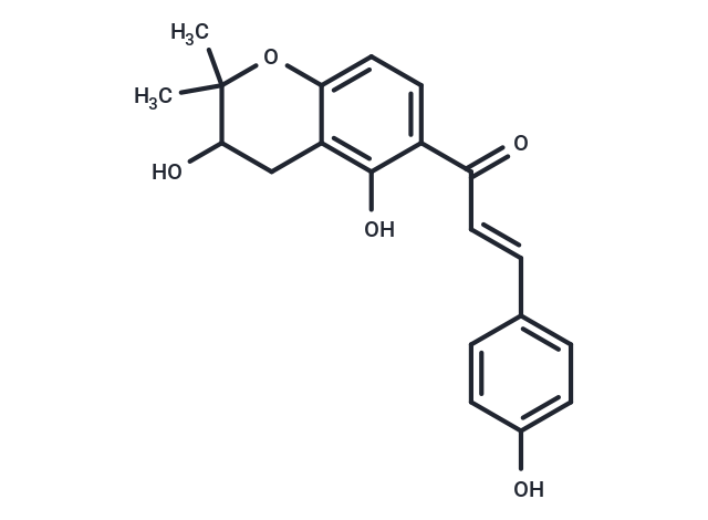 1-(3,5-dihydroxy-2,2-dimethyl-3,4-dihydro-2H-1-benzopyran-6-yl)-3-(4-hydroxyphenyl)prop-2-en-1-one
