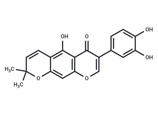 3-(3,4-dihydroxyphenyl)-5-hydroxy-8,8-dimethyl-4H,8H-pyrano[3,2-g]chromen-4-one
