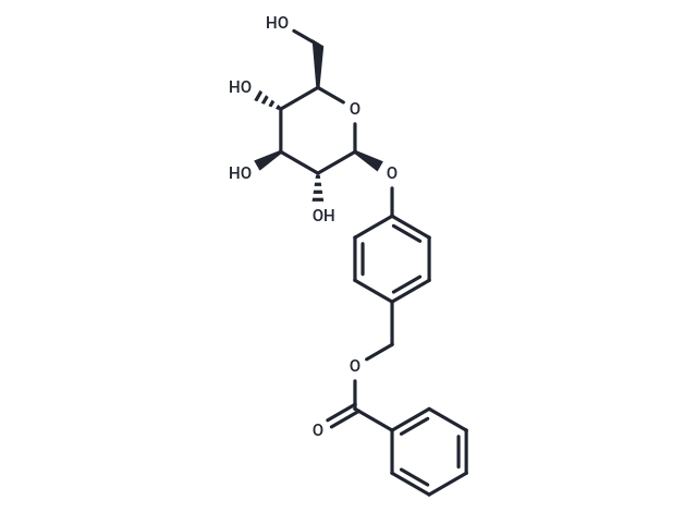 (4-{[(2S,3R,4S,5S,6R)-3,4,5-trihydroxy-6-(hydroxymethyl)oxan-2-yl]oxy}phenyl)methyl benzoate