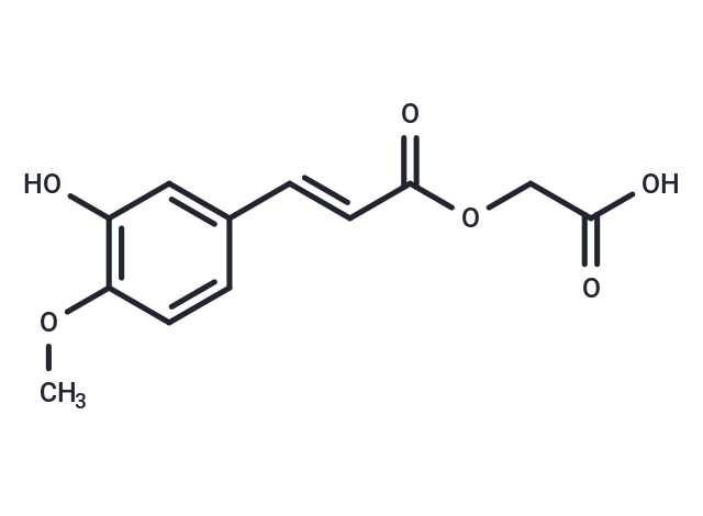 2-{[(2E)-3-(3-hydroxy-4-methoxyphenyl)prop-2-enoyl]oxy}acetic acid