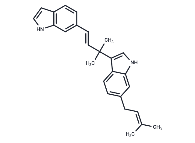 3-[(3E)-4-(1H-indol-6-yl)-2-methylbut-3-en-2-yl]-6-(3-methylbut-2-en-1-yl)-1H-indole