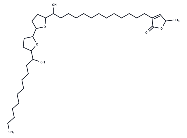 3-{13-hydroxy-13-[5'-(1-hydroxyundecyl)-[2,2'-bioxolan]-5-yl]tridecyl}-5-methyl-dihydrofuran-2-one