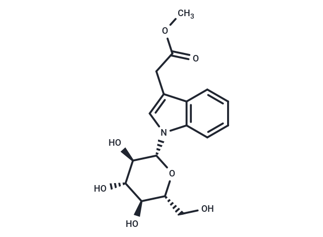 methyl 2-{1-[(2R,3R,4S,5S,6R)-3,4,5-trihydroxy-6-(hydroxymethyl)oxan-2-yl]-1H-indol-3-yl}acetate