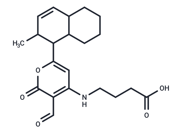 4-{[3-formyl-6-(2-methyl-octahydronaphthalen-1-yl)-2-oxo-2H-pyran-4-yl]amino}butanoic acid