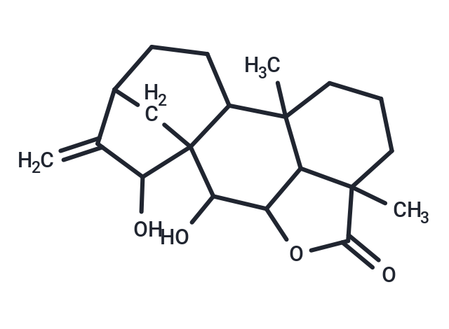 7,9-dihydroxy-dimethyl-6-methylidene-oxapentacyclo[8.6.1.1^{5,8}.0^{2,8}.0^{13,17}]octadecan-12-one
