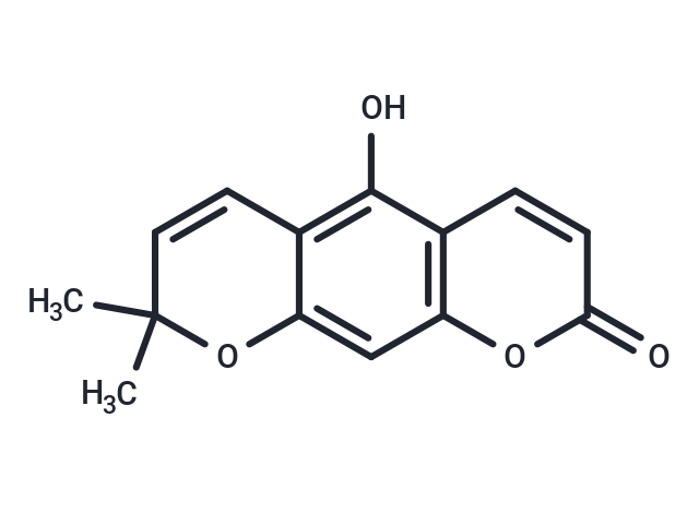 5-hydroxy-8,8-dimethyl-2H,8H-pyrano[3,2-g]chromen-2-one