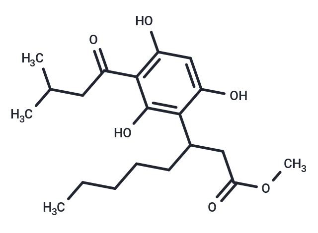 methyl 3-[2,4,6-trihydroxy-3-(3-methylbutanoyl)phenyl]octanoate