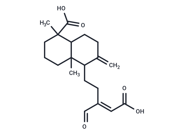5-[4-carboxy-3-formylbut-3-en-1-yl]-dimethyl-6-methylidene-decahydronaphthalene-1-carboxylic acid