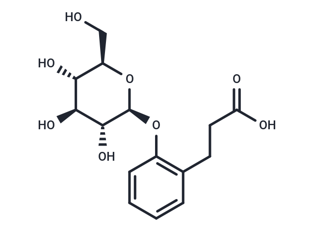 3-(2-{[(2S,3R,4S,5S,6R)-3,4,5-trihydroxy-6-(hydroxymethyl)oxan-2-yl]oxy}phenyl)propanoic acid