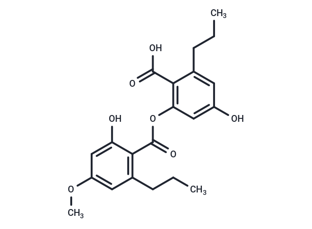 4-hydroxy-2-(2-hydroxy-4-methoxy-6-propylbenzoyloxy)-6-propylbenzoic acid