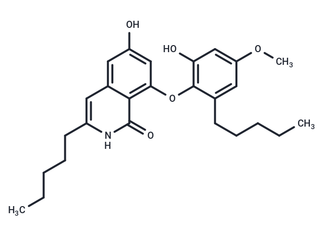 6-hydroxy-8-(2-hydroxy-4-methoxy-6-pentylphenoxy)-3-pentyl-1,2-dihydroisoquinolin-1-one
