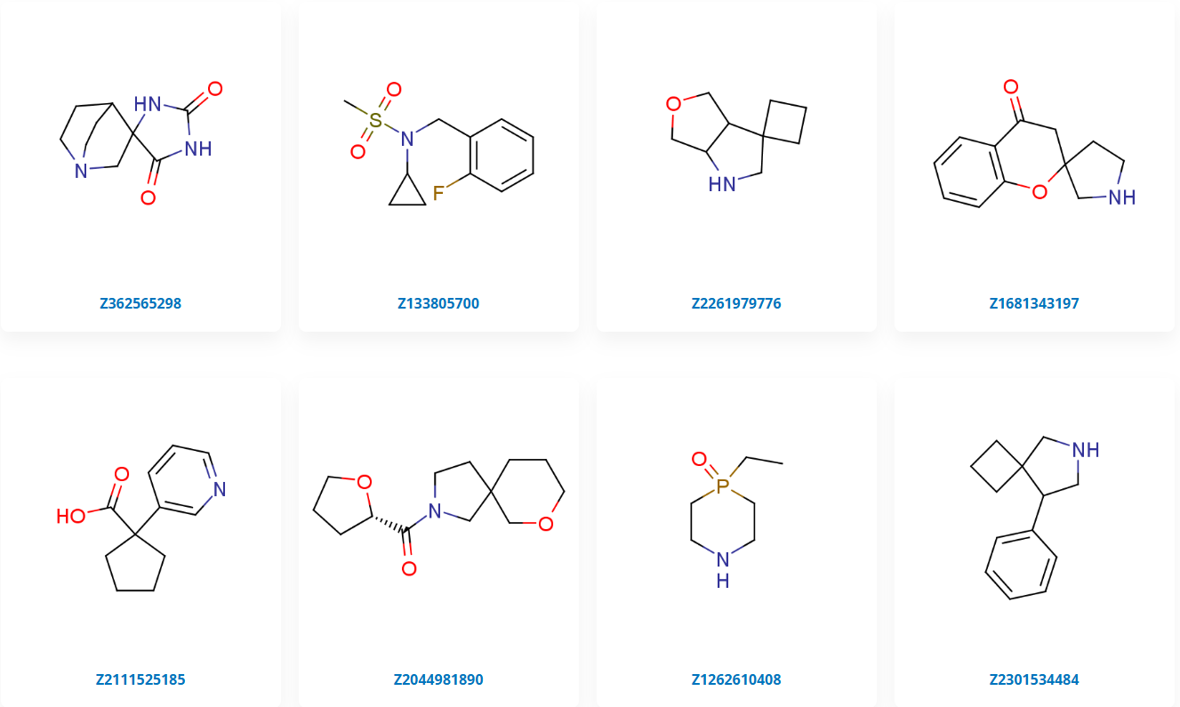  3D Shape Diverse Fragment Library From Enamine