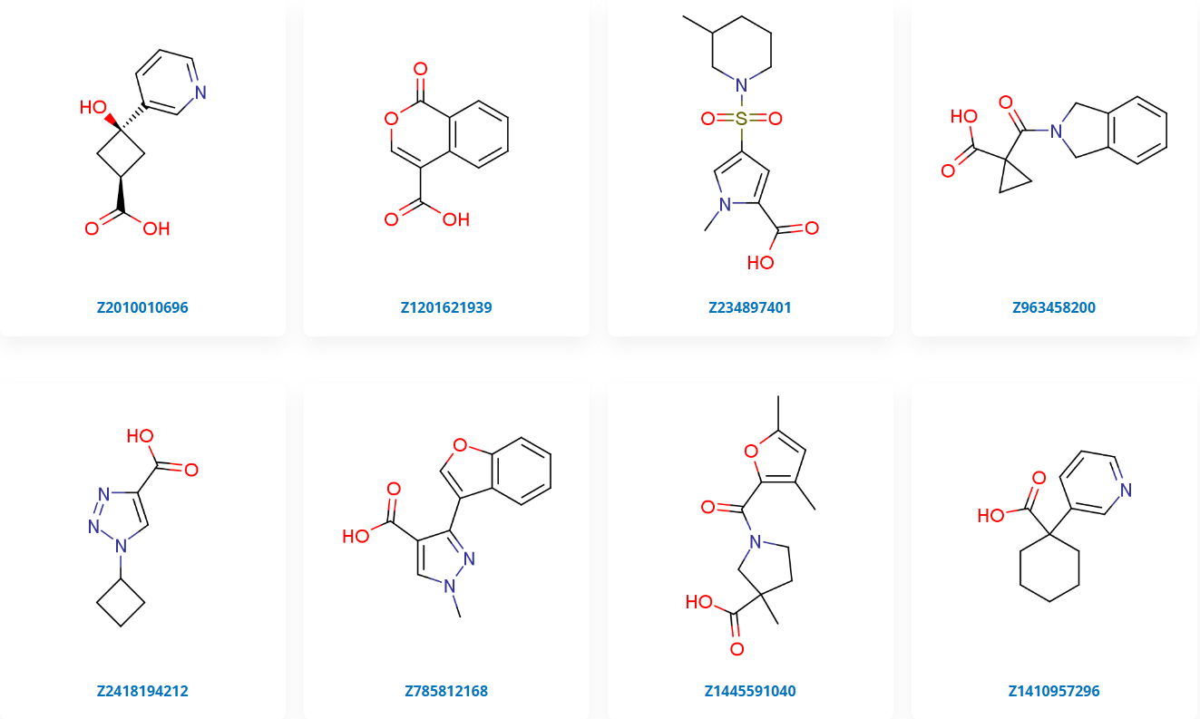  Carboxylic Acid Fragment Library From Enamine