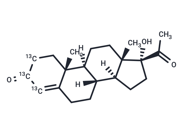 17α-Hydroxyprogesterone-[2,3,4-13C3] In Methanol, Concentration: 100µg/mL (Standard)