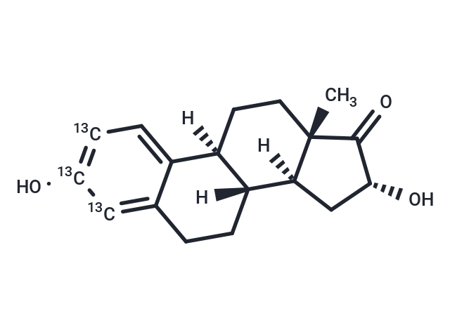 16α-Hydroxyestrone-[2,3,4-13C3] In Methanol, Concentration: 100µg/mL (Standard)