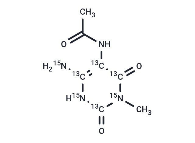 Acetylamino-6-Amino-3-Methyluracil-[13C4,15N3] (Standard)