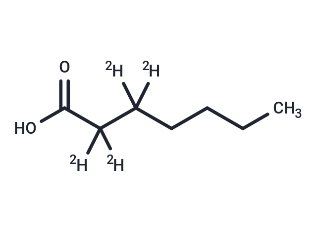 Heptanoic-2.2.3.3-[D4] Acid (Standard)