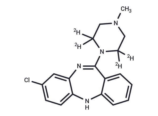 Clozapine-D4 (4-Methylpiperazinyl-2,2,6,6-D4) (Standard)