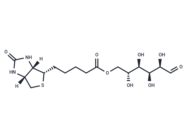 (2R,3R,4S,5R)-2,3,4,5-Tetrahydroxy-6-oxohexyl 5-[(3aS,4S,6aR)-2-oxo-hexahydro-1H-thieno[3,4-d]imidazol-4-yl]pentanoate