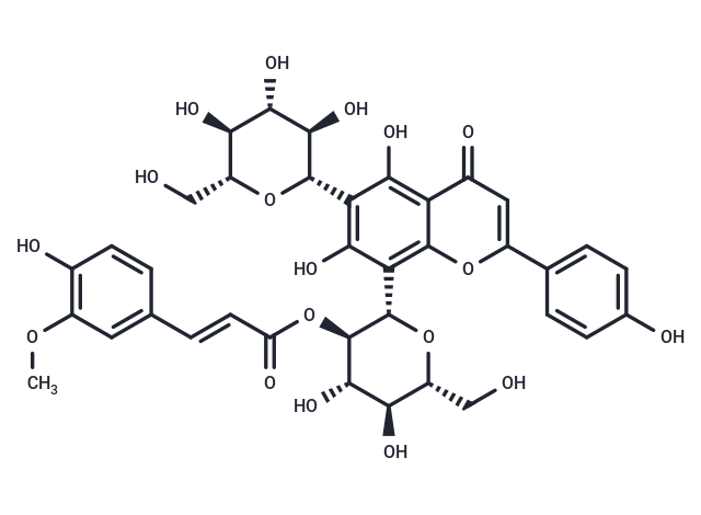 Apigenin 6-C-(2-O-feruloyl)glucoside 8-C-glucoside